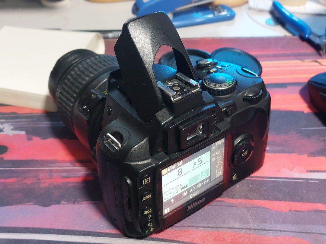 Nikon D40 with Kit Lens (Category: Cameras) located in Meycauayan. Submitted by viktoralek (Listing ID 1294103094, Image 3). Description: Feel free to ask for sample photos and testing videos. This camera has no video function Yes, the price is negotiable No, I am not selling the lens separately 44,116 shutter count RFS: - moving to a new lens ecosystem Inclusions: - Nikon D40 Body - Kit lens with appropriate UV Filter - Lens Caps and Body Mount 