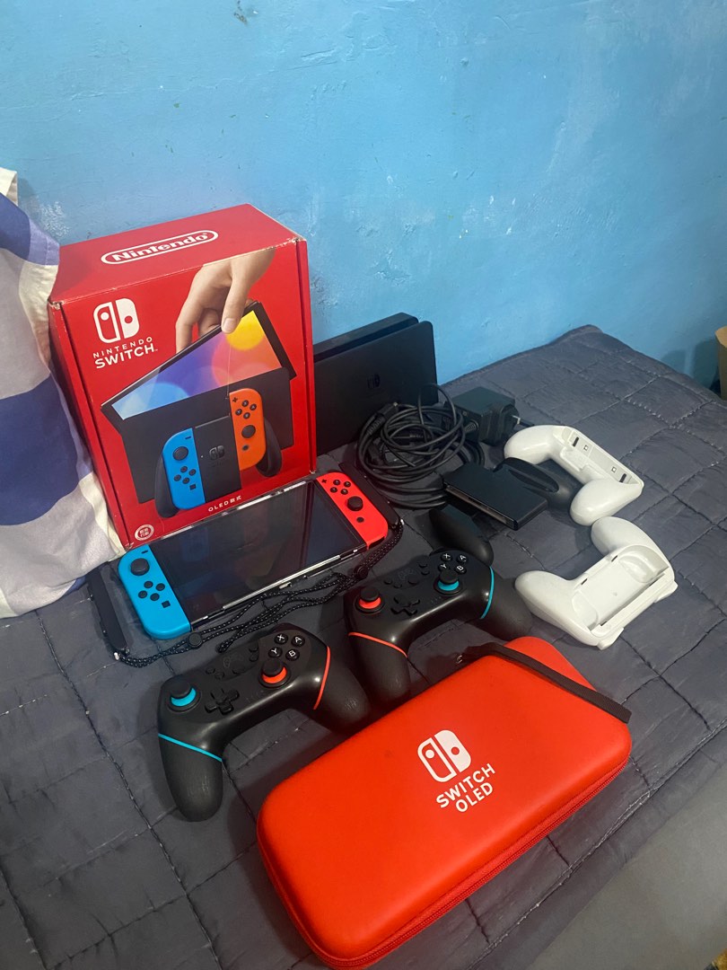 Nintendo Switch OLED with 55 Digital Games, Video Gaming, Video Game ...