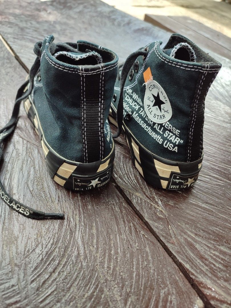 Off white x converse shoes (Category: Sneakers) located in Davao. Submitted by cheapthriftdvo (Listing ID 1294116772, Image 2). Description: off white x converse size 3 mens 5 womens very good condition we ship nationwide see photos for more details negotiable.