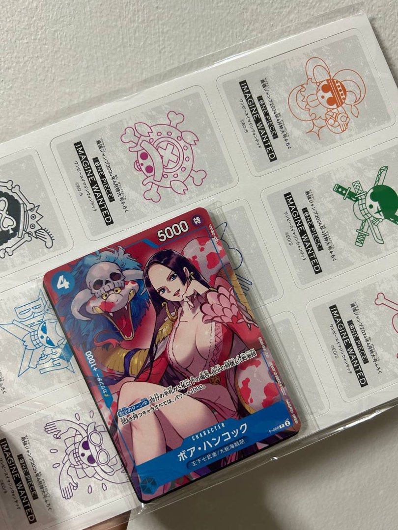 One Piece (OP) TCG - Boa Saikyo Jump April 2024 (Category: Toys & Games) located in Singapore. Submitted by elipsis (Listing ID 1294150115, Image 1). Description: .