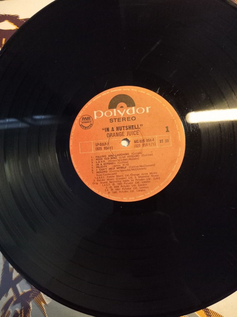 ORANGE JUICE, “In a nutshell” #108 (Category: Vinyls) located in Iloilo. Submitted by cdex.200300 (Listing ID 1294150853, Image 3). Description: Description: ORANGE JUICE, “In a Nutshell” Long Playing Album. They are considered Punk, New Wave, and Indie Pop, but to me, they are more Funky music and very cool to listen to. Remarks: • My new wave collection from the 80s. • Clear plastic Outer and inner sleeves are still intact. • The vinyl record i