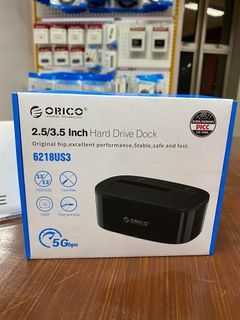 Orico 2.5" / 3.5" SATA HDD / SDD Single Bay Docking Station 6218US3