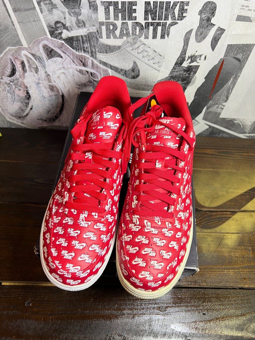 Nike air force 1 all over print red new arrivals