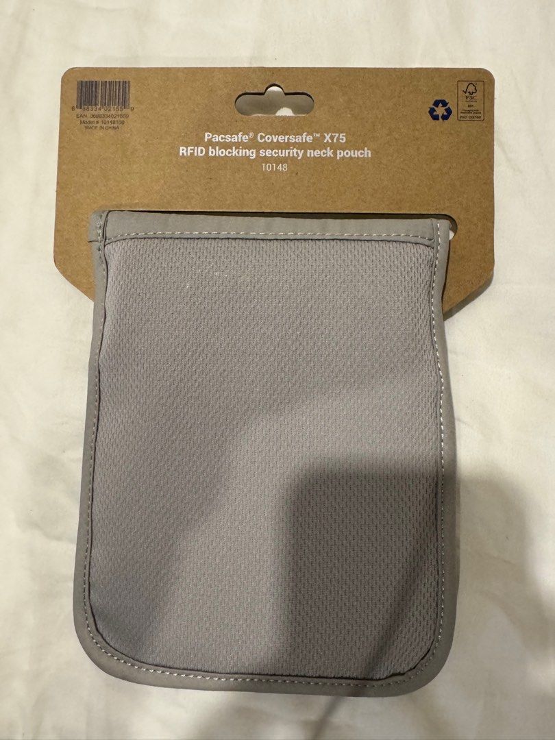 Pacsafe Coversafe X75 RFID Blocking Security Neck Pouch