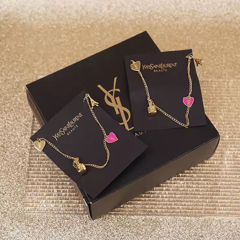 Pre order Counter membership gift YSL mobile phone chain logo metal pendant simple bag hanging chain