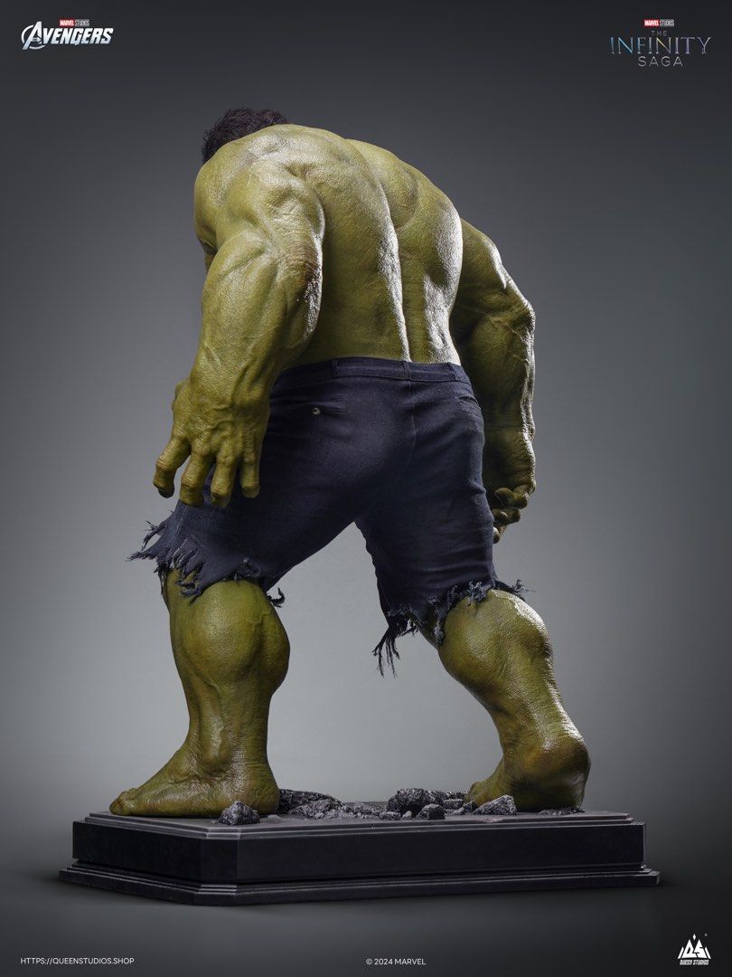 Marvel Hulk Rear View QS OFFICIAL PREORDER‼️Queen Studios HULK 1:3 Scale Avengers Line ...