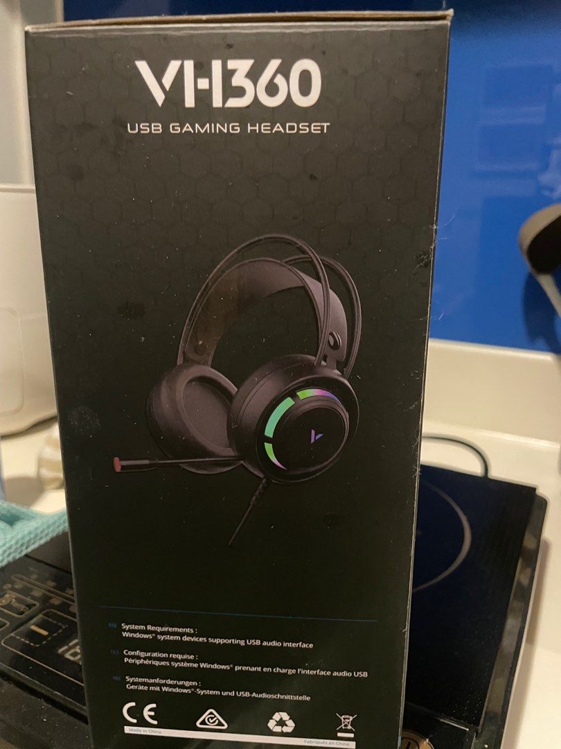 Rapoo VH360 Gaming Headphones (Category: Headphones & Headsets) located in Taguig. Submitted by eunsy (Listing ID 1294277113, Image 2). Description: Tested only. Never used. .