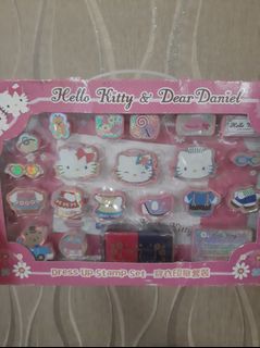 rare Sanrio Hello Kitty Dear Daniel Dress Up Stamp Set