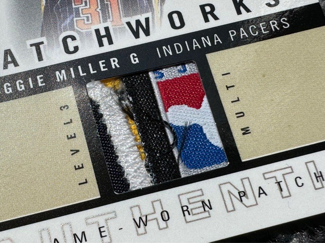 Reggie Miller 2003-04 Fleer Patchworks NBA Logoman Jersey Patch 