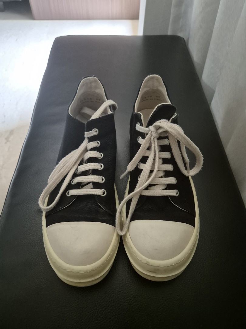 Rick Owen drkshdw low size 40, Men's Fashion, Footwear, Sneakers