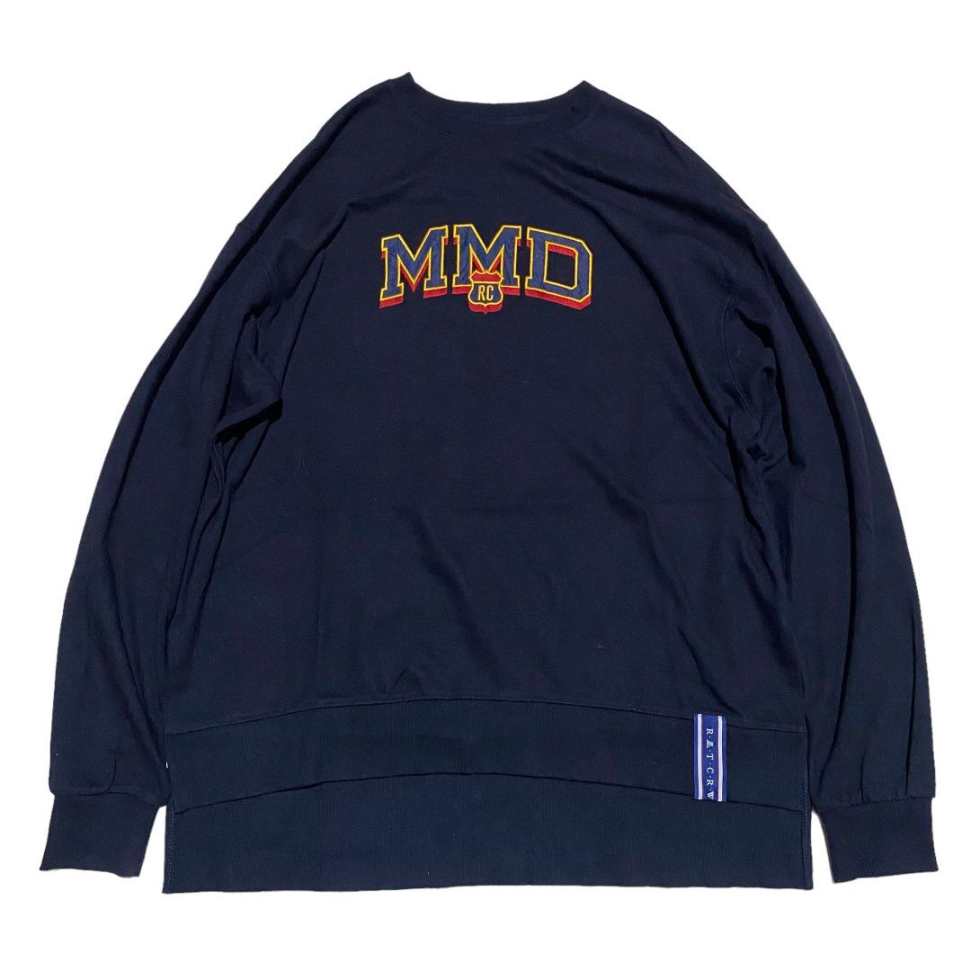 【ROMANTIC CROWN】23FW★ VOLUME LOGO CREWNECK Skechers x Romantic Crown Long Sleeve Sweater 'Green White
