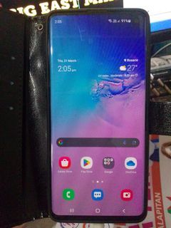 Samsung galaxy S10 8/128 black or swap sa iphone 8 plus