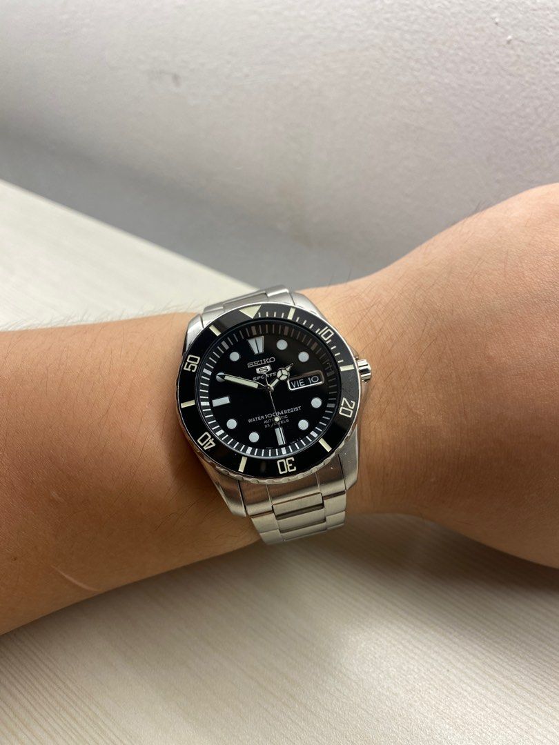 Seiko Original SNZF17K1 Mod Submariner Looks Fesyen Pria Jam Tangan di Carousell