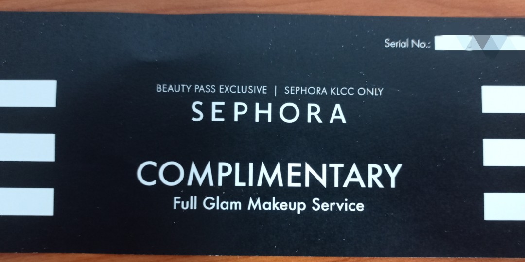 SEPHORA Complimentary Full Glam Makeup Service (Worth RM150) Sephora