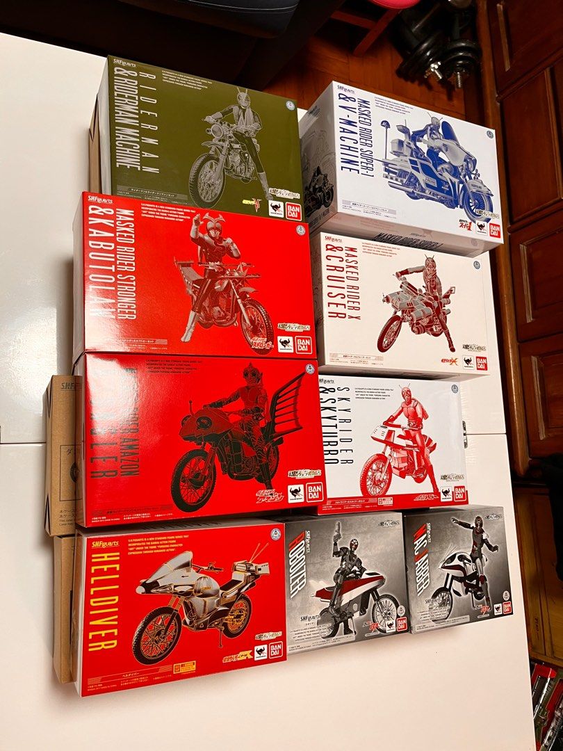 不散買）SHF 幪面超人本鄉猛1號2號V3 怪金鋼X 亞瑪遜強者飛天