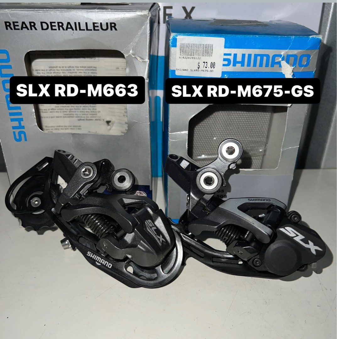 Shimano SLX rear derailleur SLX RD M675 GS SLX RD M663 Sports Equipment Bicycles Parts Parts Accessories on Carousell