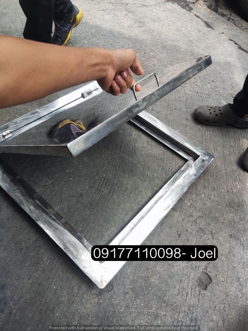 Stainless Manhole Cover (Category: Construction & Building Materials) located in Manila. Submitted by joeyroque09 (Listing ID 1294110035, Image 1). Description: Stainless Manhole Cover Specs: 58cm x 58cm.