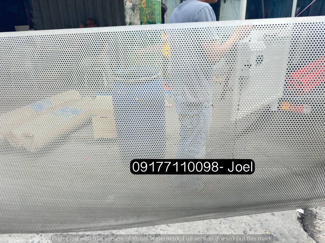 Stainless perforated sheet hole (Category: Construction & Building Materials) located in Manila. Submitted by joeyroque09 (Listing ID 1294161917, Image 3). Description: Stainless perforated sheet hole Specs: 202 0.6mm x 6mm hole .