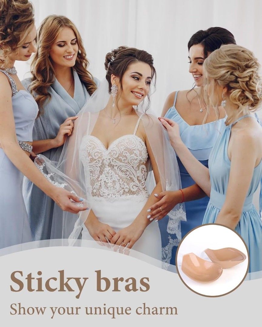Sticky Push Up Bra Women Strapless Adhesive Invisilift Bras Plus