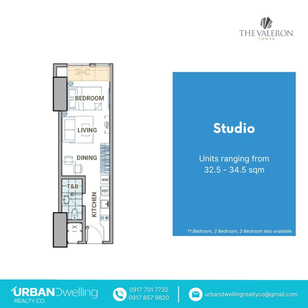 Studio Condo Unit, The Valeron Tower, Pasig City (Category: Apartments & Condos) located in Las Pinas. Submitted by realestatebroker (Listing ID 1294133656, Image 1). Description: Studio Condo Unit, The Valeron Tower, Pasig City The Valeron Tower 📍 C5 cor. P.E. Antonio St., Brgy. Ugong, Pasig City 𝗡𝗘𝗔𝗥𝗕𝗬 𝗣𝗟𝗔𝗖𝗘𝗦: - Tiendesitas - Arcovia - Bridgetown - Capitol Commons - Ortigas Cbd - BGC - Eastwood City Libis NEW PROJECT ALERT! Presell
