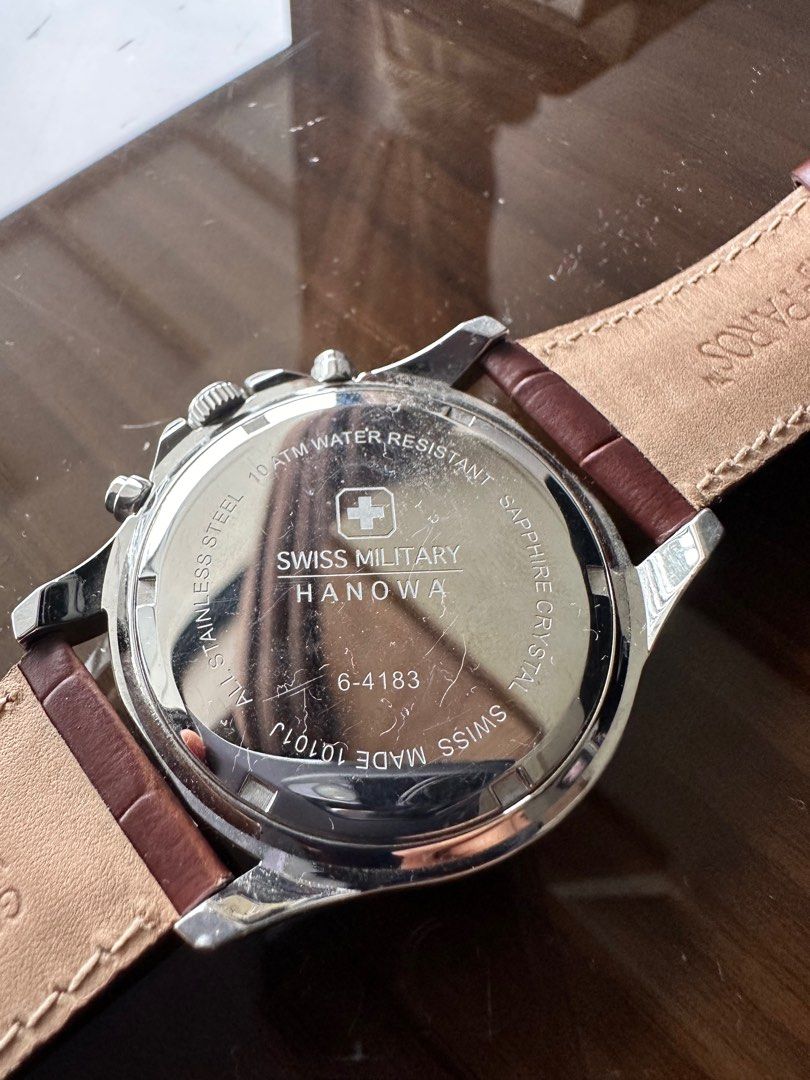 Swiss Military 6 413 sapphire crystal watch Men s Fashion Watches Accessories Watches on Carousell