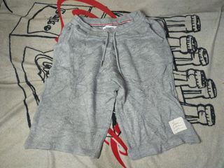 Thom Browne plain gray sweat shorts