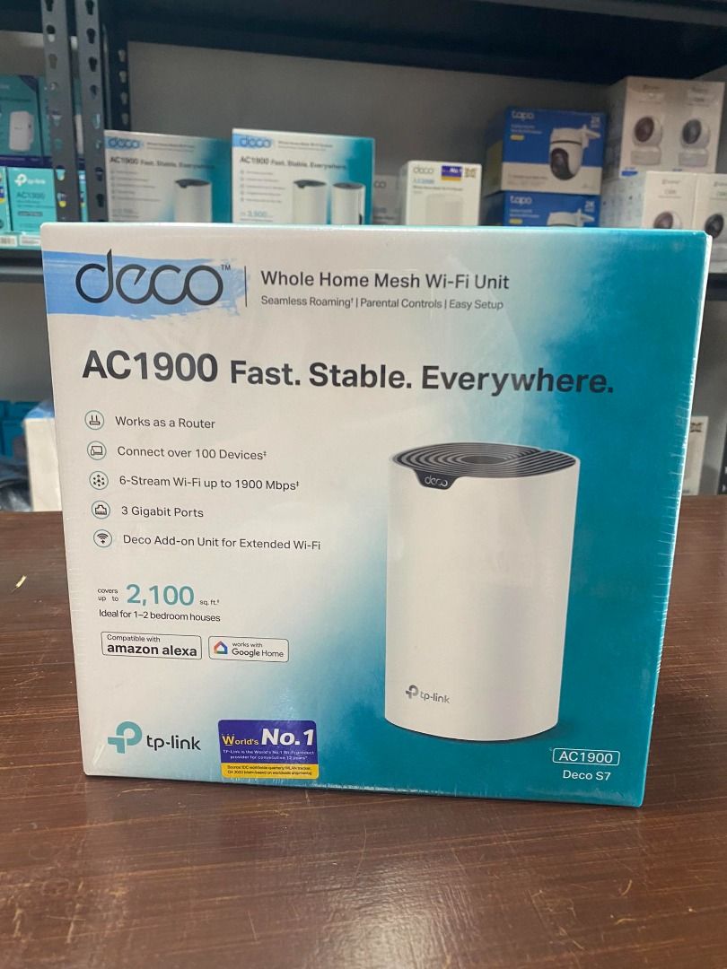 TP-Link Deco S7 (1-Pack) AC1900 Whole Home Mesh Wi-Fi System, Computers ...