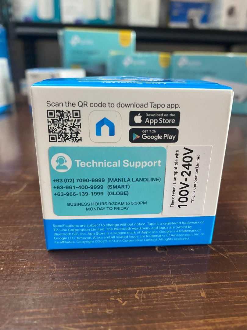 TP-Link Tapo P105 (1-pack) Mini Smart Wi-Fi Plug (Category: Electrical, Adaptors & Sockets) located in Pasig City. Submitted by technofuseofficial (Listing ID 1294166237, Image 3). Description: TP-Link Tapo P105 (1-pack) Mini Smart Wi-Fi Plug Wireless Type: 2.4 GHz Power Requirements: AC 100-240V~ 50/60 Hz Maximum Load: 1800W @240V~ 15 A (General Use / Resistive Load) Remote Control – Instantly turn connected devices on/off from wherever you are 