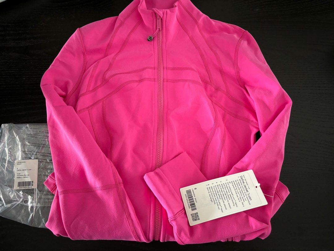 Sonic Pink Lululemon Pink Puffer Jacket US 8] Lululemon Define Jacket In  SONIC PINK Luon NWT,
