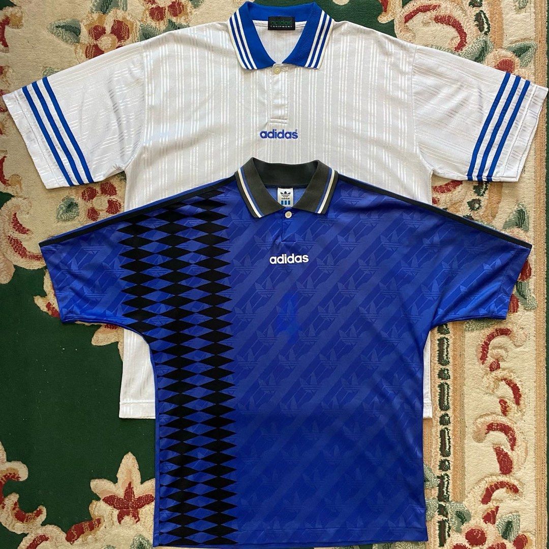 Maillot F.C.C.E.H vintage années 80 DUARIG shirt bleu jersey