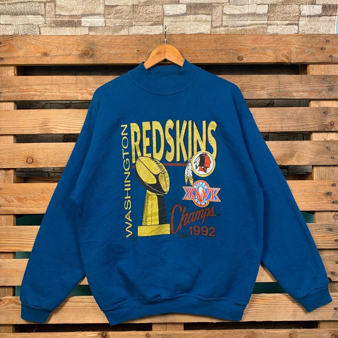 Vintage NFL Redskins Washington Sweatshirt Large Crewneck Sweatshirt Pullover Sweater Men s Fashion Tops Sets Hoodies on Carousell
