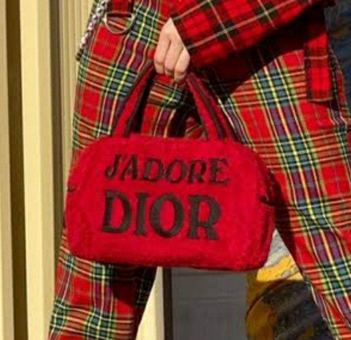 Vintage Y2K CHRISTIAN DIOR JADORE DIOR BY GALLIANO RED TERRY 