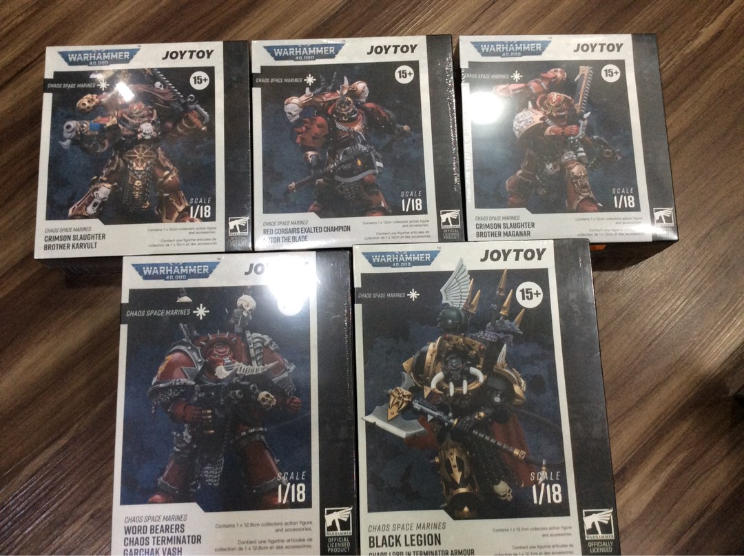 Joy Toy - Warhammer 40,000 - 1/18th Scale Chaos Space Marines, Hobbies &  Toys, Toys & Games on Carousell