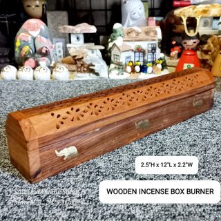 WOODEN INCENSE BOX BURNER • JAPAN SURPLUS