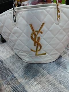YSL white tote Bag