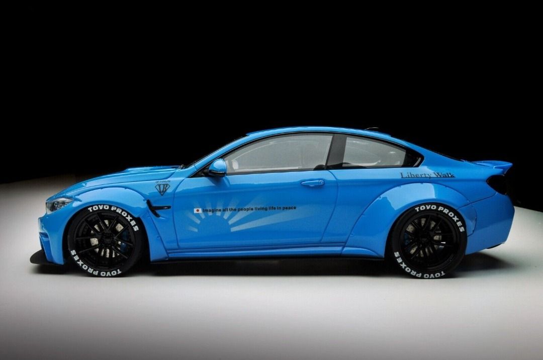 1/18 BMW M4 LB Performance LBWK Exclusive Edition in Baby Blue, Hobbies ...