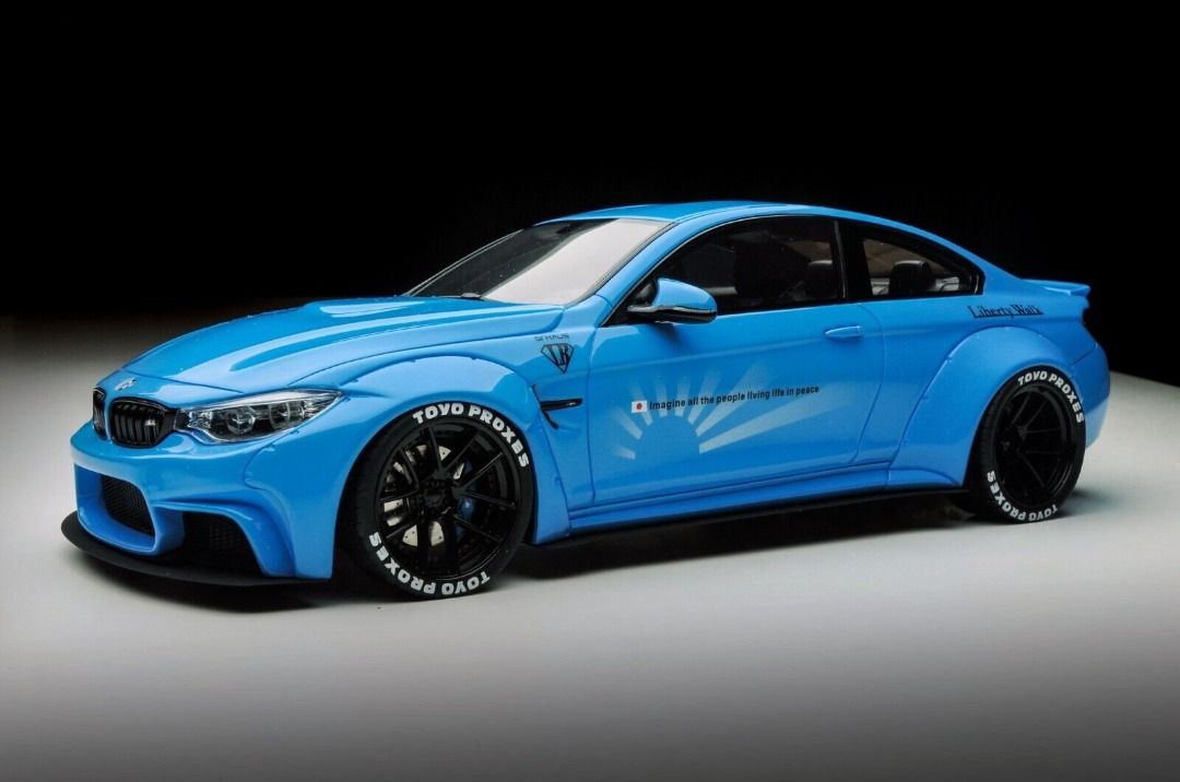 1/18 BMW M4 LB Performance LBWK Exclusive Edition in Baby Blue