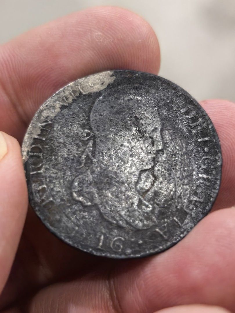 1816 4 Reales Ferdin VII (Category: Currency) located in Taguig. Submitted by DreamCoinz (Listing ID 1294386174, Image 1). Description: Uncleaned but hard to find piece of history Plus P150 shipping fee via LBC or lalamove.