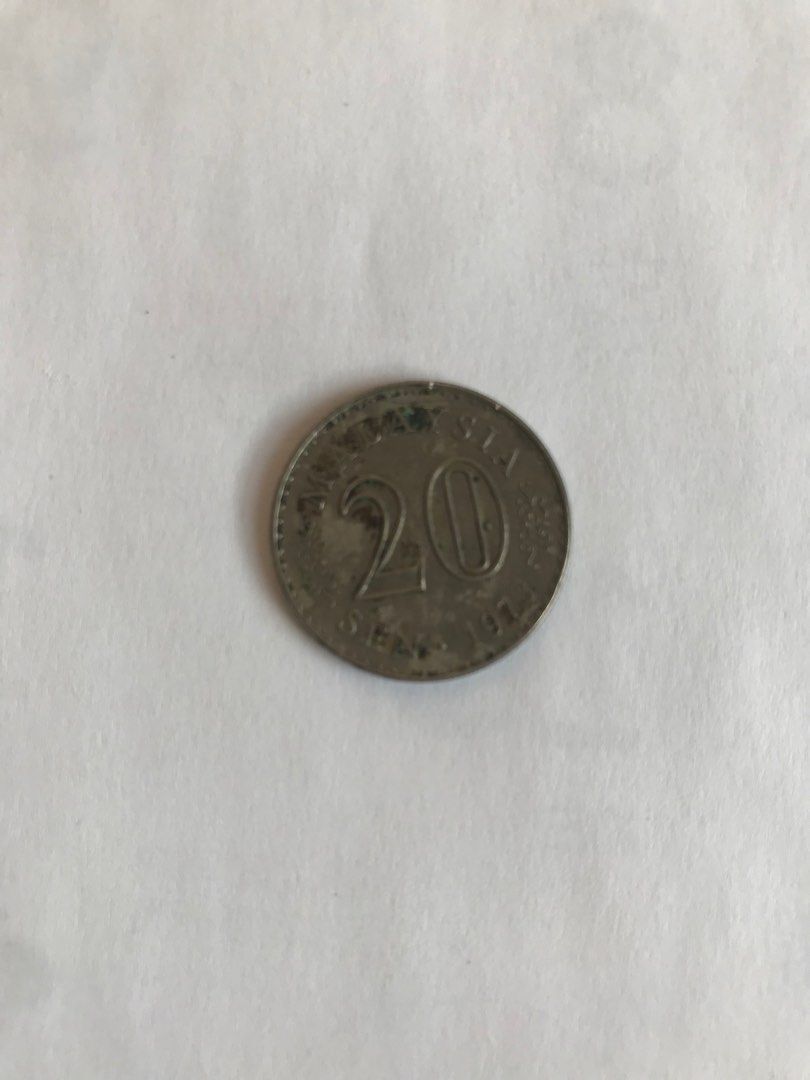 馬來西亞1973年20 仙, 興趣及遊戲, 收藏品及紀念品, 錢幣- Carousell