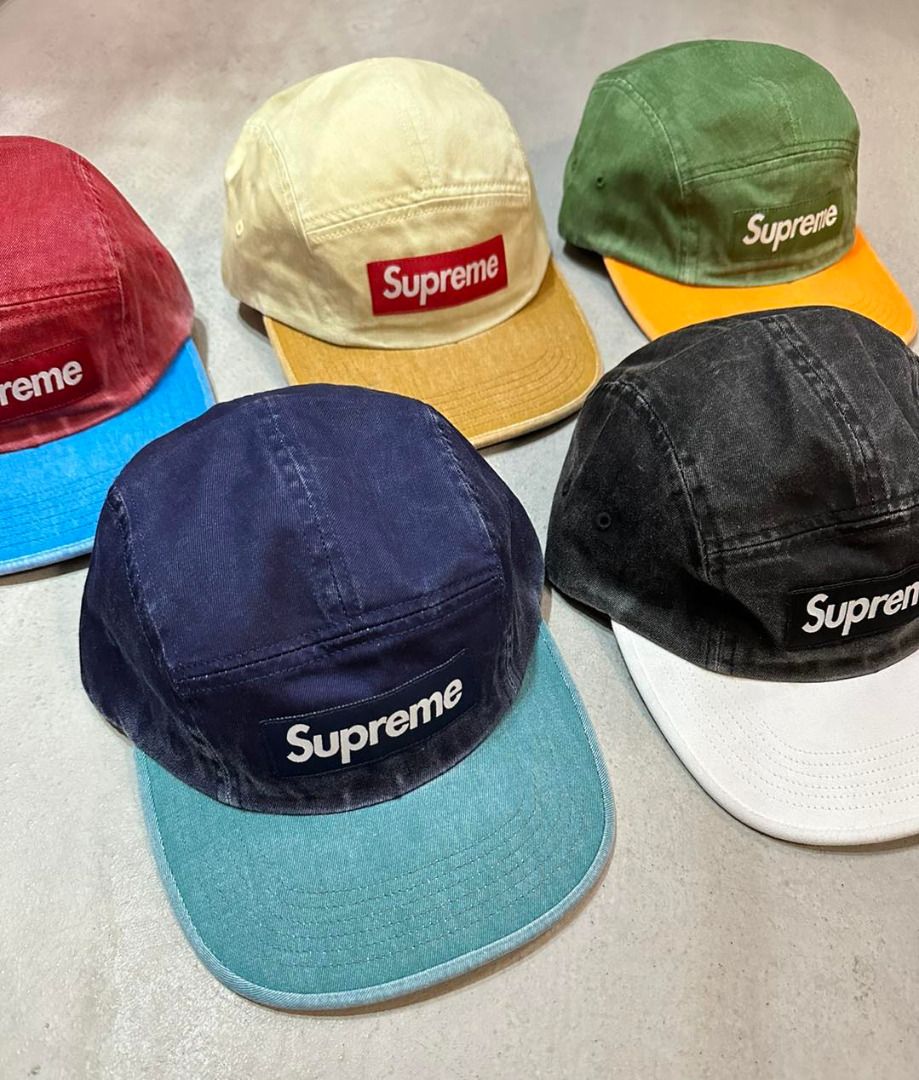 Supreme pigment 2-tone camp cap navy Supreme Pigment 2 Tone Camp