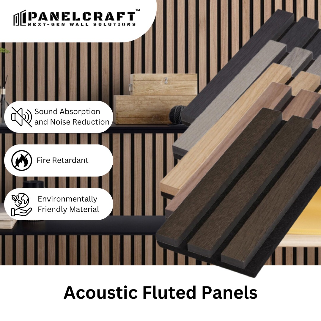 Sound Acoustic Fluted Panels AcouFluted Soundproof Panel wall room ...