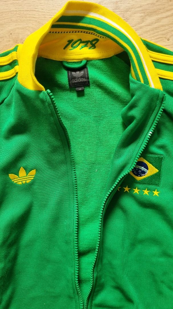 Adidas Men’s Brazil Soccer Team World Cup 1978 Full Zip Jacket Size Medium