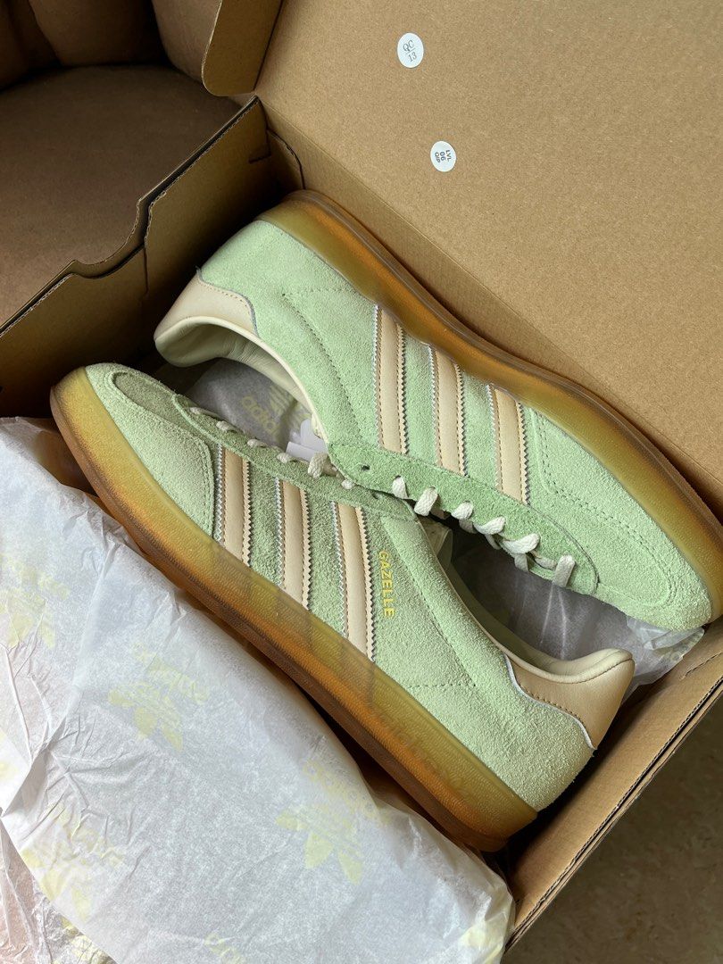 adidas gazelle silver green womens ADIDAS Gazelle Indoor 