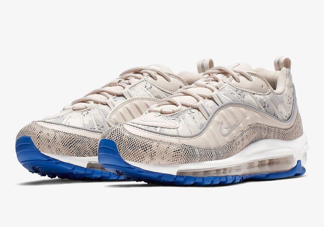 Authentic Nike Air Max 98 printed leather and mesh sneakers