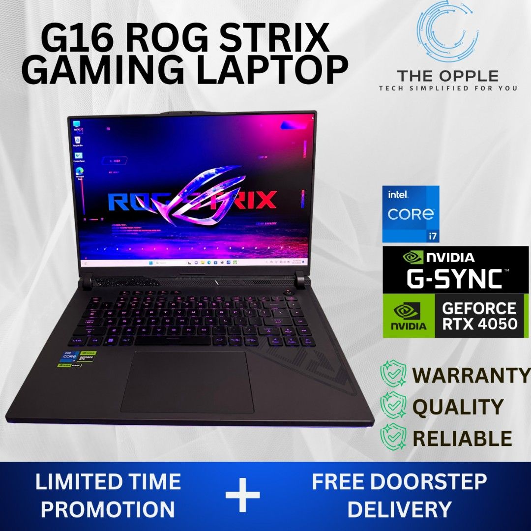 ASUS ROG STRIX G16 HIGH SPECIFICATIONS GAMING LAPTOP INTEL i713th GEN