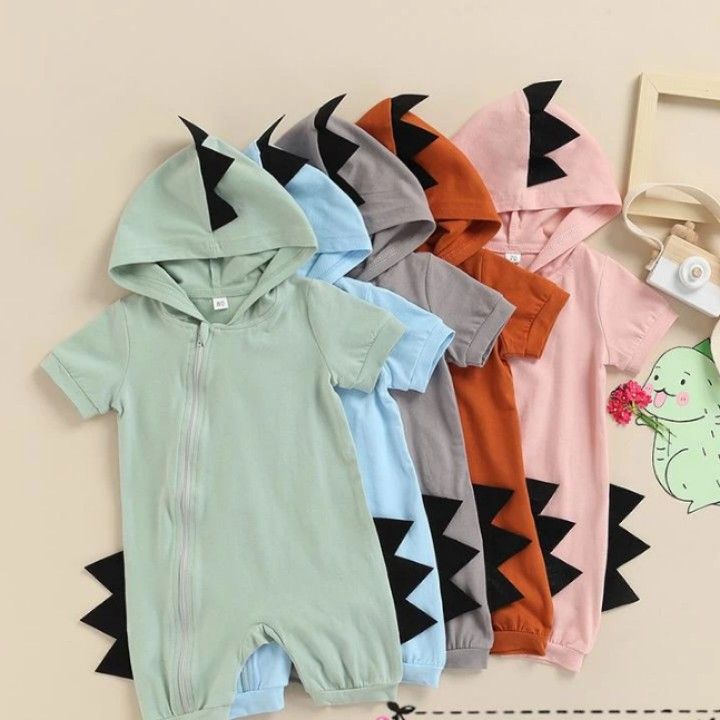 Dinosaur hooded romper clearance
