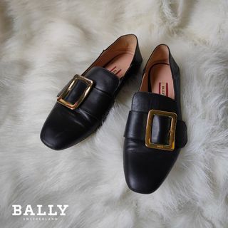 BALLY SWITZERLAND | "Janelle" Buckled Leather Slip-on Loafers Italy