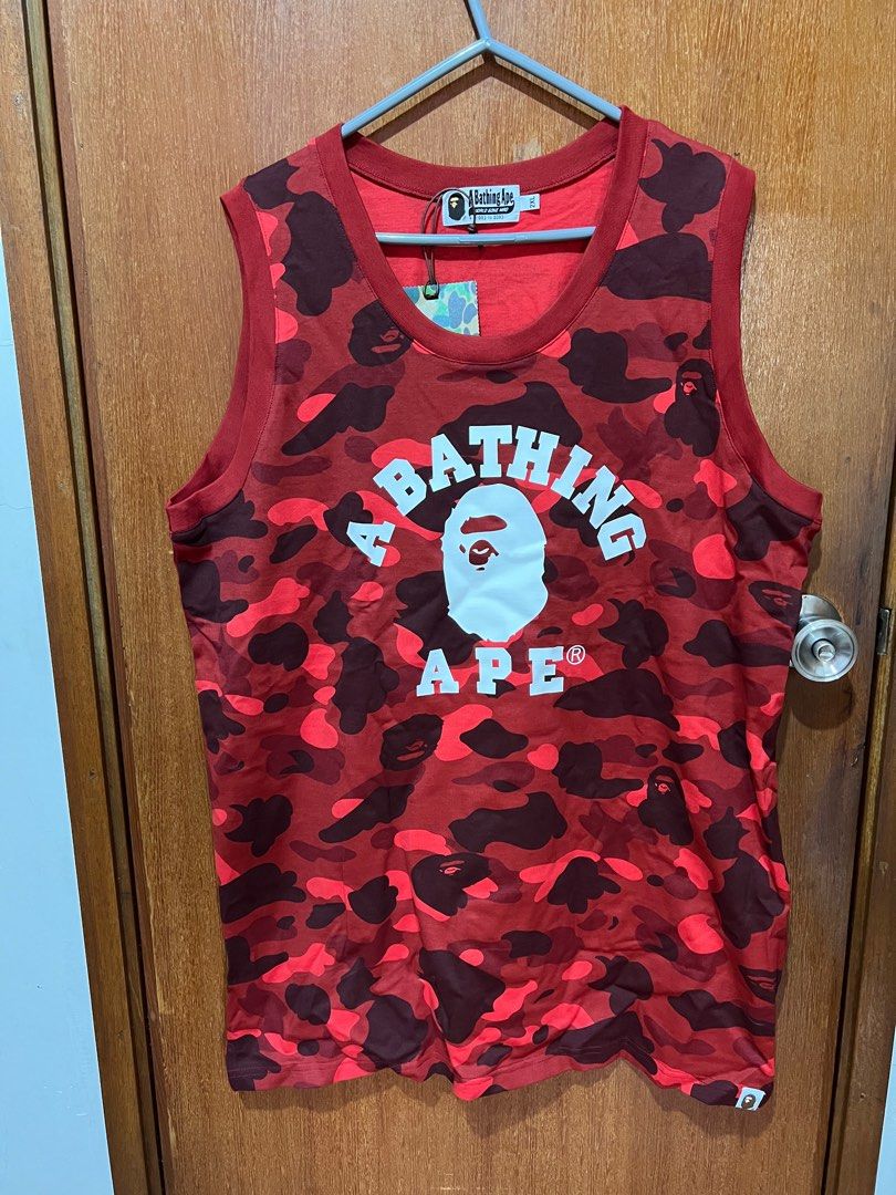 Bape 背心, 男裝, 上身及套裝, T-shirt、恤衫、有領衫- Carousell