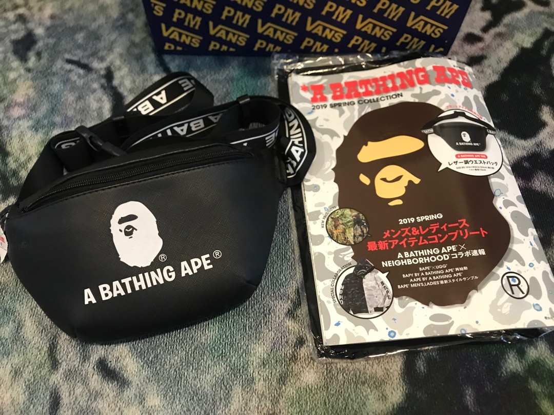 Bathing ape magazine waistbag Men s Fashion Bags Belt bags Clutches and Pouches on Carousell