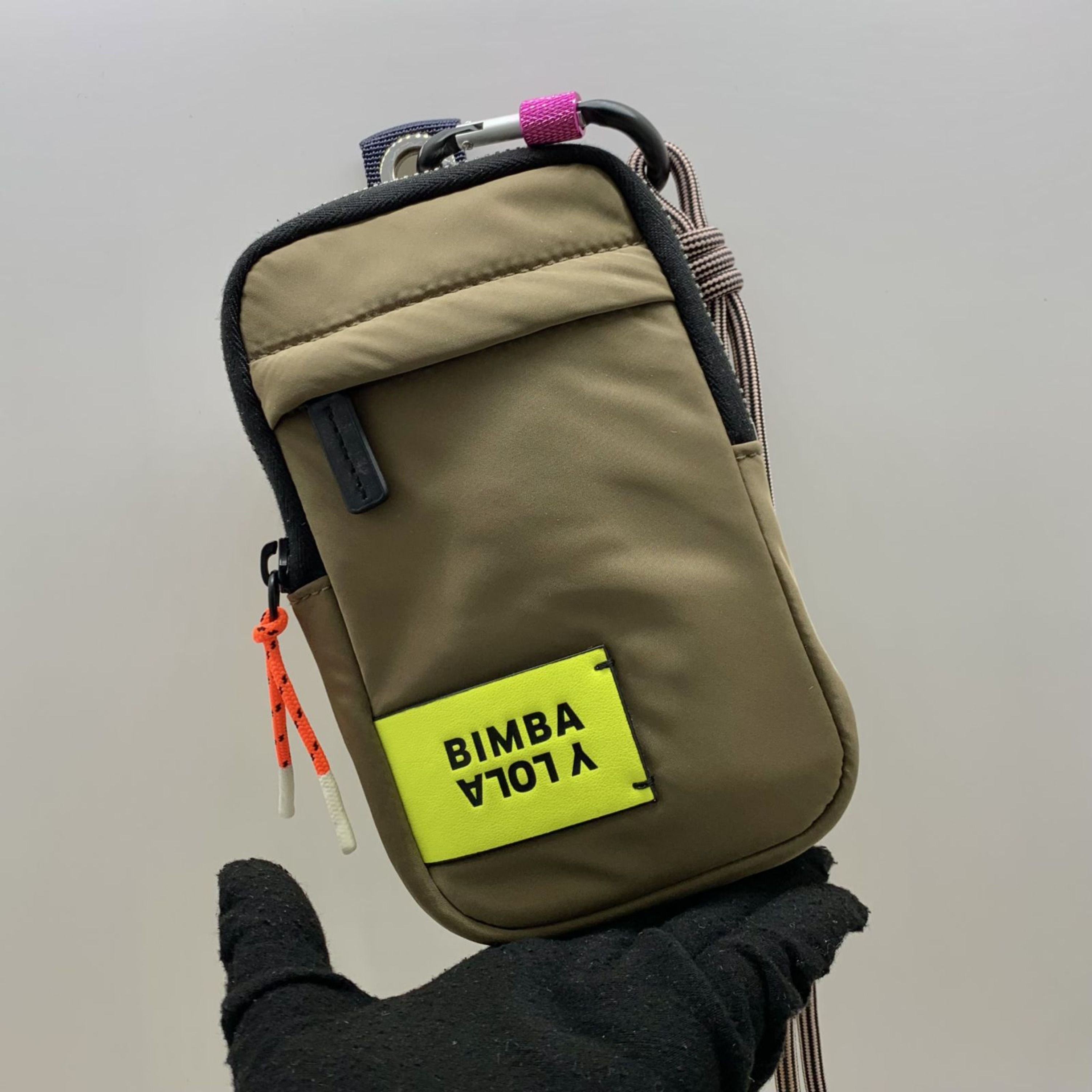 Bimba y Lola olive green mini backpack PEBBLE MINI BACKPACK OLIVE GREEN - Vegan Leather Backpack  main image 3
